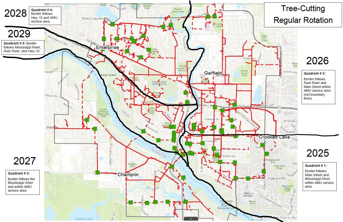 Regular Tree Service Rotation 2025-2029